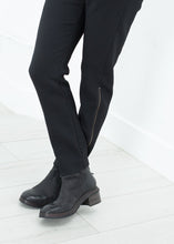 Load image into Gallery viewer, Side Zip Slim Pant in Black