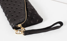 Load image into Gallery viewer, Roxanne Leather Clutch in Black
