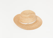 Load image into Gallery viewer, Wrapped Up Hat in Straw/White